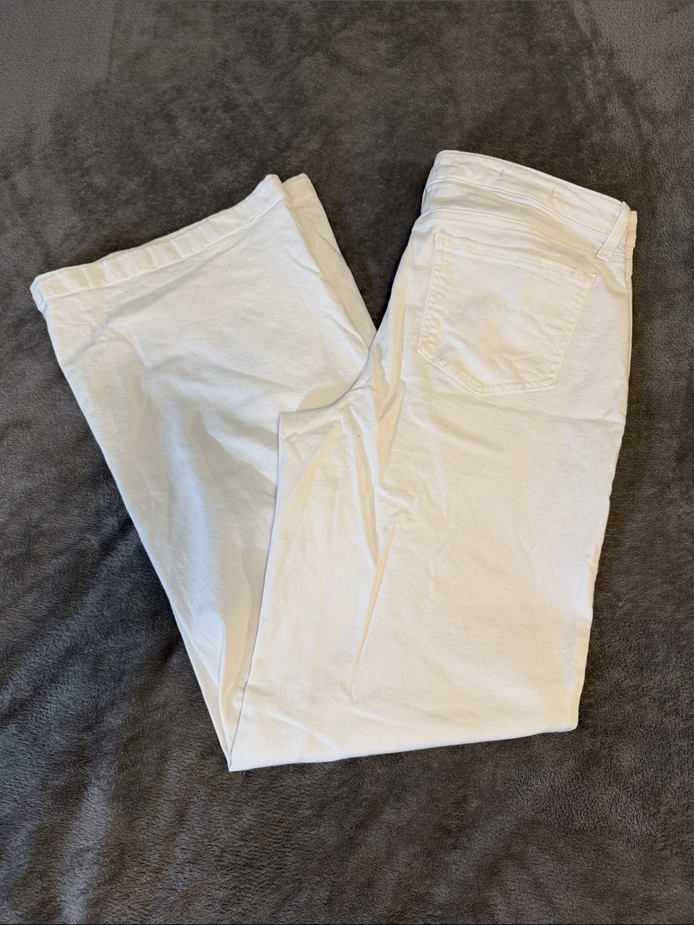 NYDJ White Wide Leg Jeans like new worn once